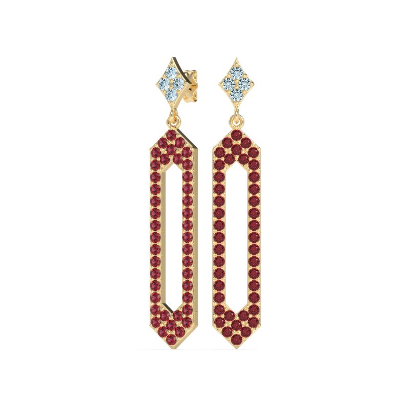 Paper Clip Dangling Drop Earrings