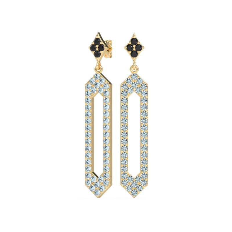 Paper Clip Dangling Drop Earrings