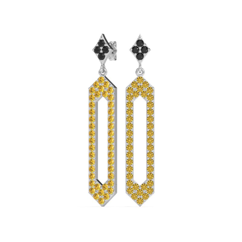 Paper Clip Dangling Drop Earrings