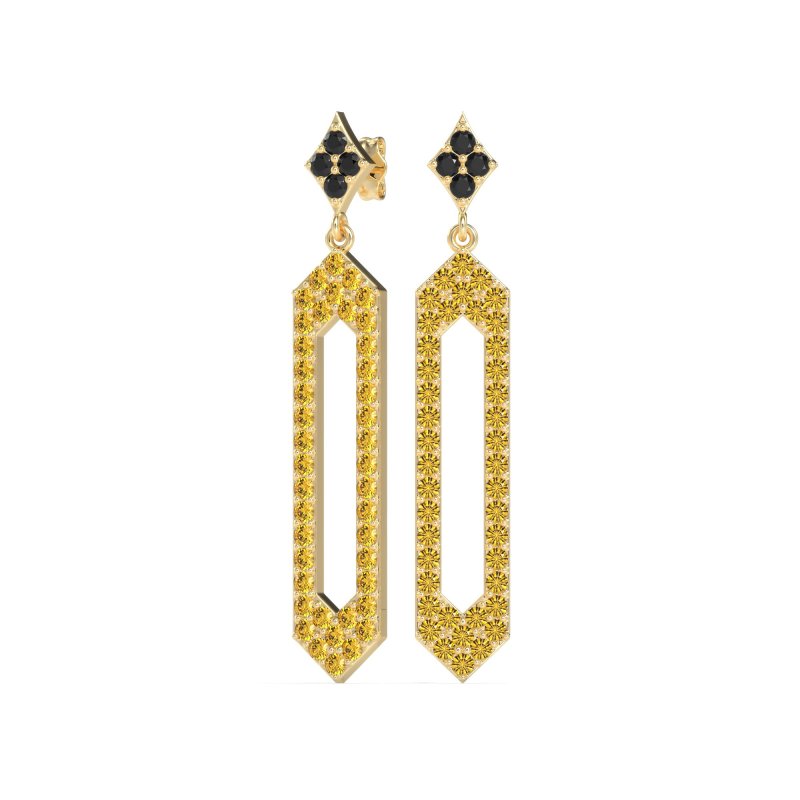 Paper Clip Dangling Drop Earrings