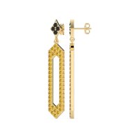 Paper Clip Dangling Drop Earrings