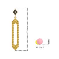 Paper Clip Dangling Drop Earrings