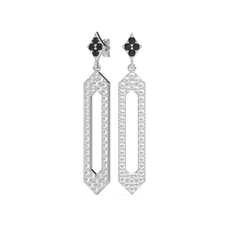 Paper Clip Dangling Drop Earrings