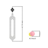 Paper Clip Dangling Drop Earrings
