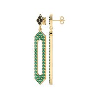 Paper Clip Dangling Drop Earrings