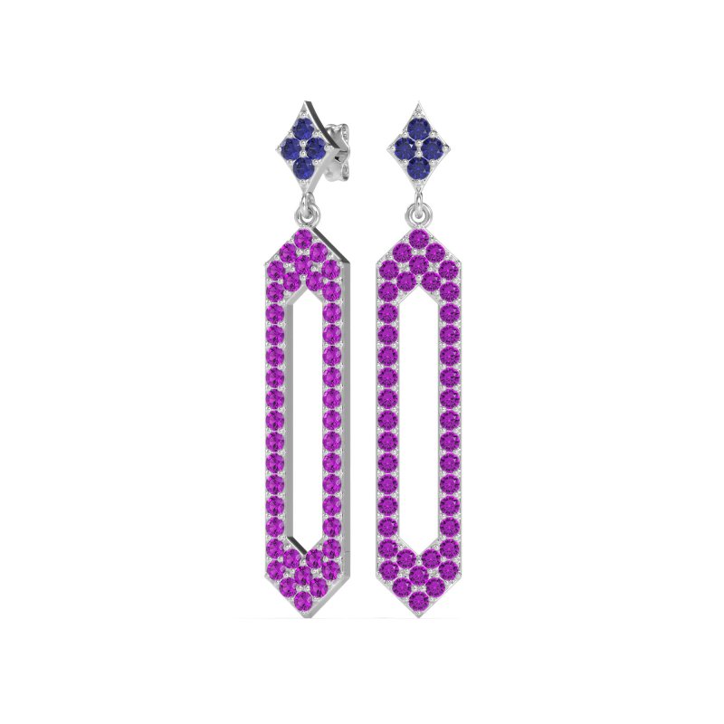 Paper Clip Dangling Drop Earrings