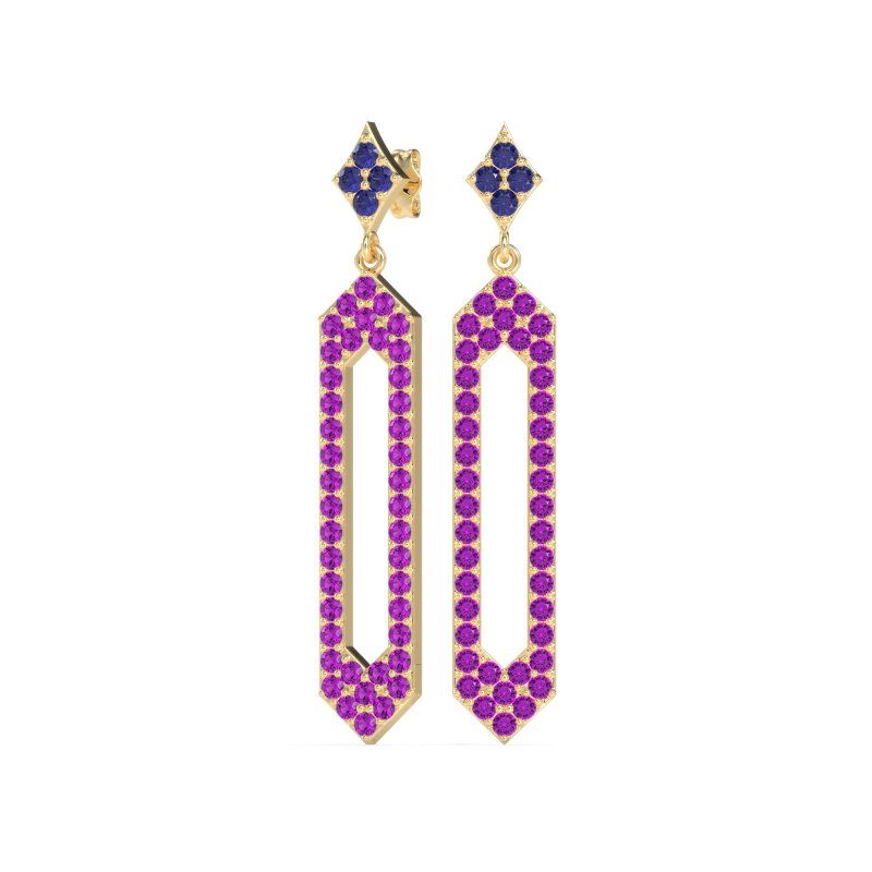 Paper Clip Dangling Drop Earrings