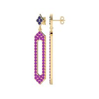 Paper Clip Dangling Drop Earrings
