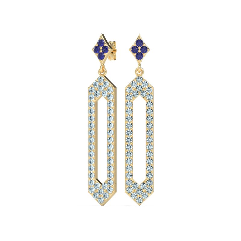 Paper Clip Dangling Drop Earrings
