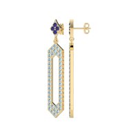 Paper Clip Dangling Drop Earrings