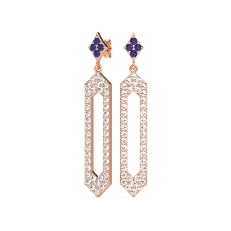 Paper Clip Dangling Drop Earrings