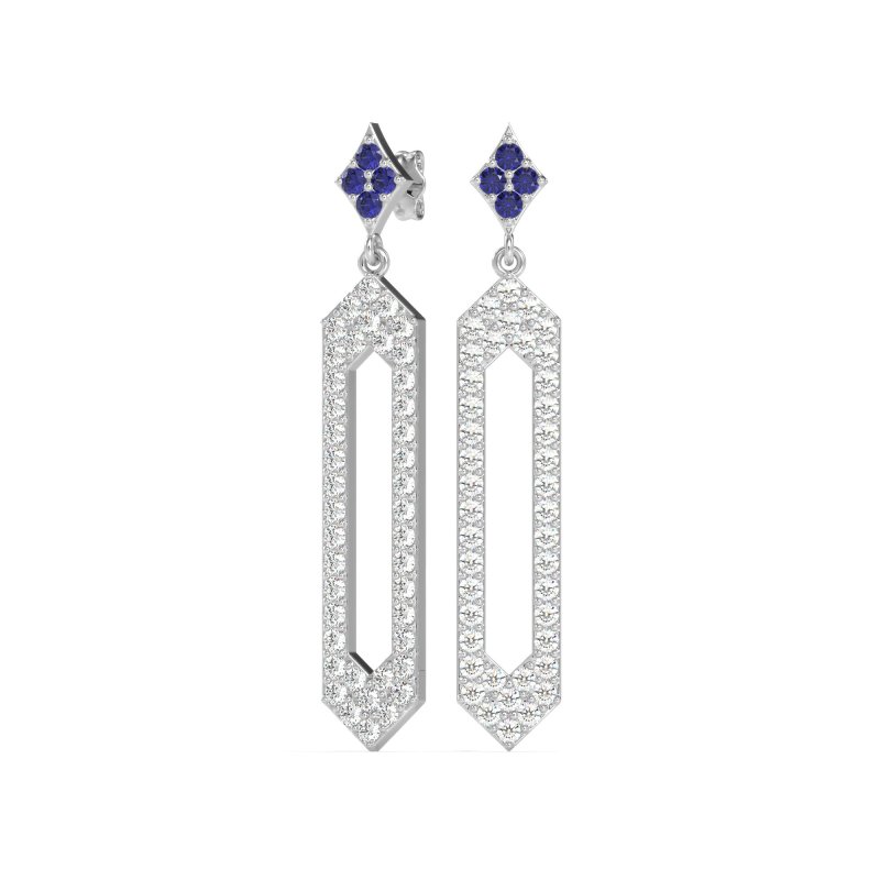 Paper Clip Dangling Drop Earrings