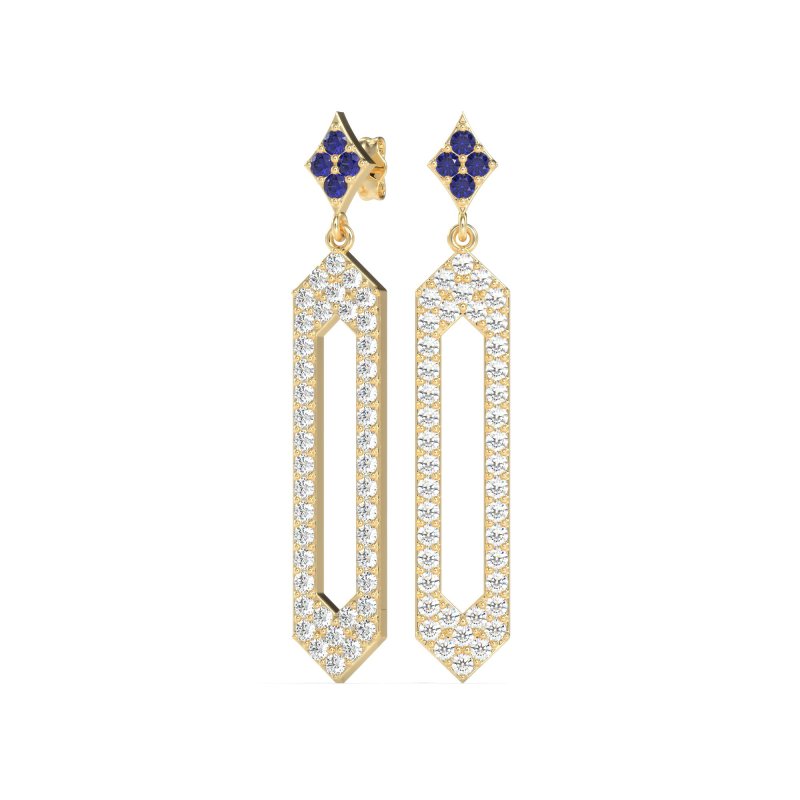Paper Clip Dangling Drop Earrings
