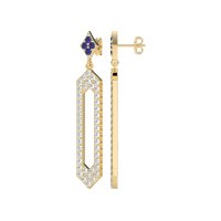 Paper Clip Dangling Drop Earrings