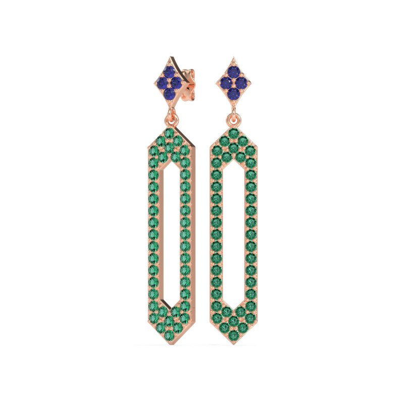 Paper Clip Dangling Drop Earrings
