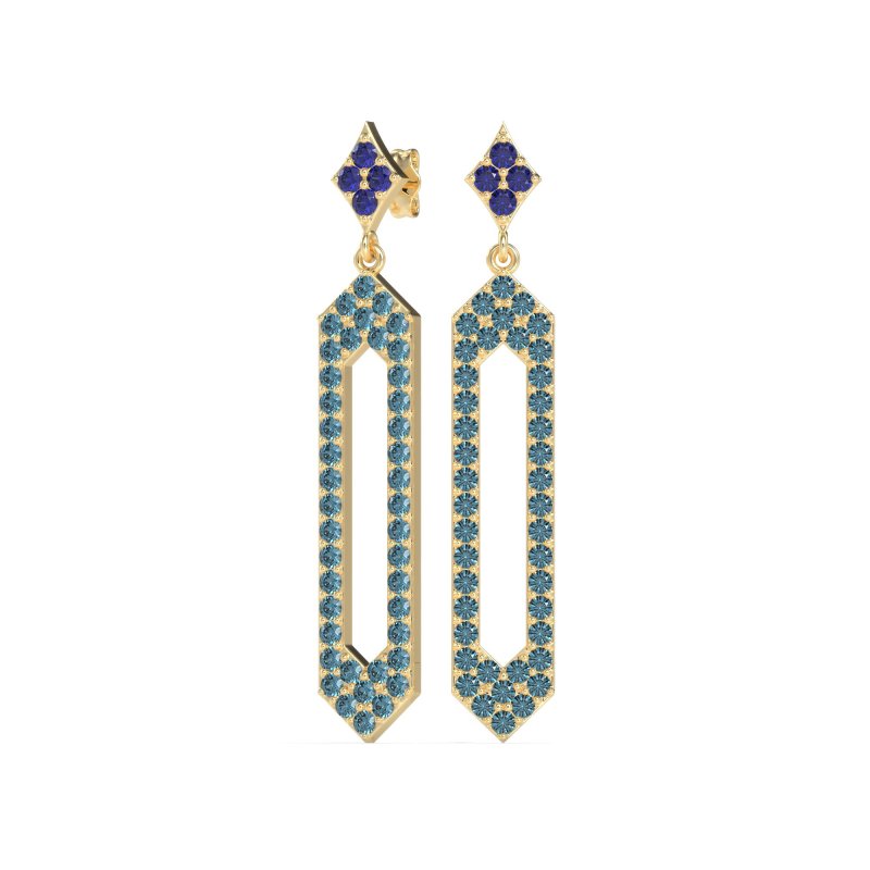 Paper Clip Dangling Drop Earrings