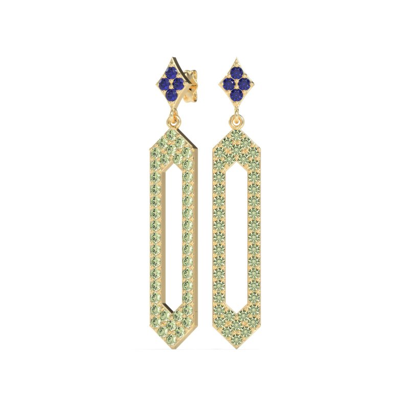 Paper Clip Dangling Drop Earrings