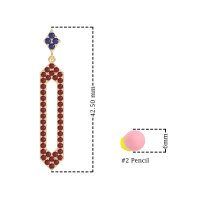 Paper Clip Dangling Drop Earrings