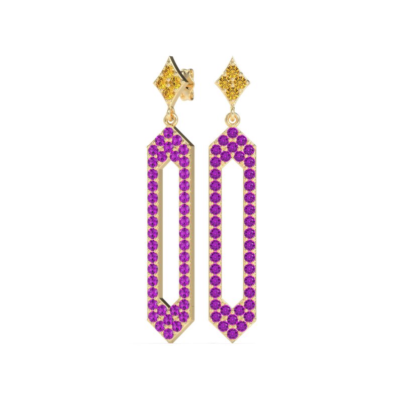 Paper Clip Dangling Drop Earrings