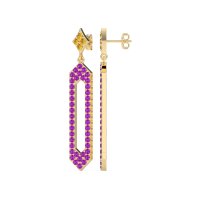 Paper Clip Dangling Drop Earrings