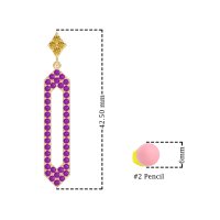 Paper Clip Dangling Drop Earrings