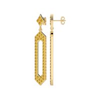 Paper Clip Dangling Drop Earrings