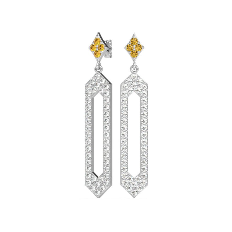 Paper Clip Dangling Drop Earrings