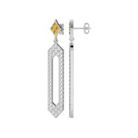Paper Clip Dangling Drop Earrings