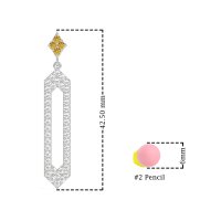 Paper Clip Dangling Drop Earrings