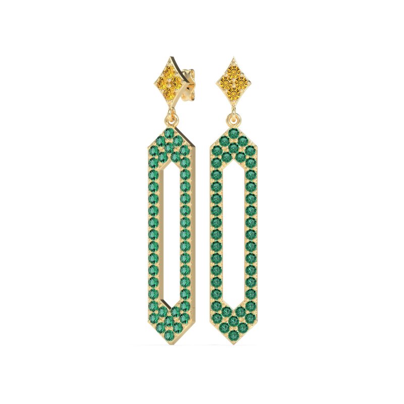 Paper Clip Dangling Drop Earrings