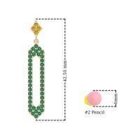 Paper Clip Dangling Drop Earrings