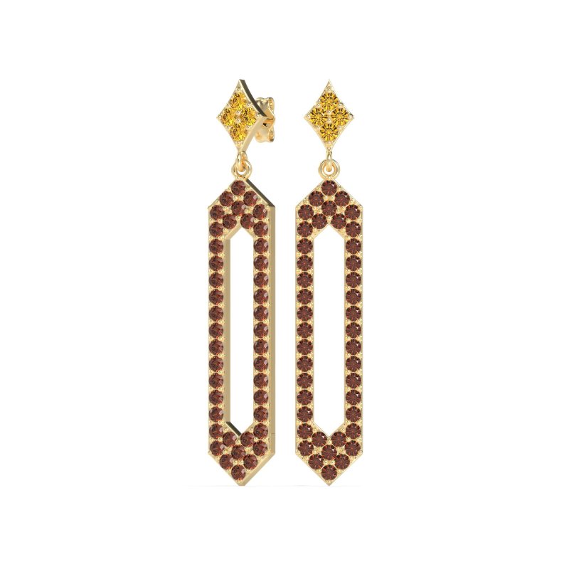 Paper Clip Dangling Drop Earrings