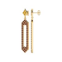 Paper Clip Dangling Drop Earrings