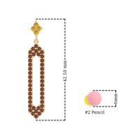 Paper Clip Dangling Drop Earrings