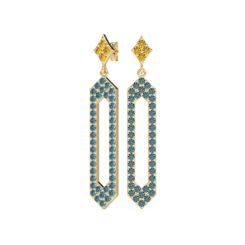 Paper Clip Dangling Drop Earrings