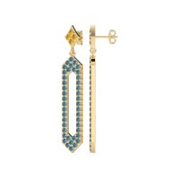 Paper Clip Dangling Drop Earrings