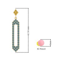 Paper Clip Dangling Drop Earrings