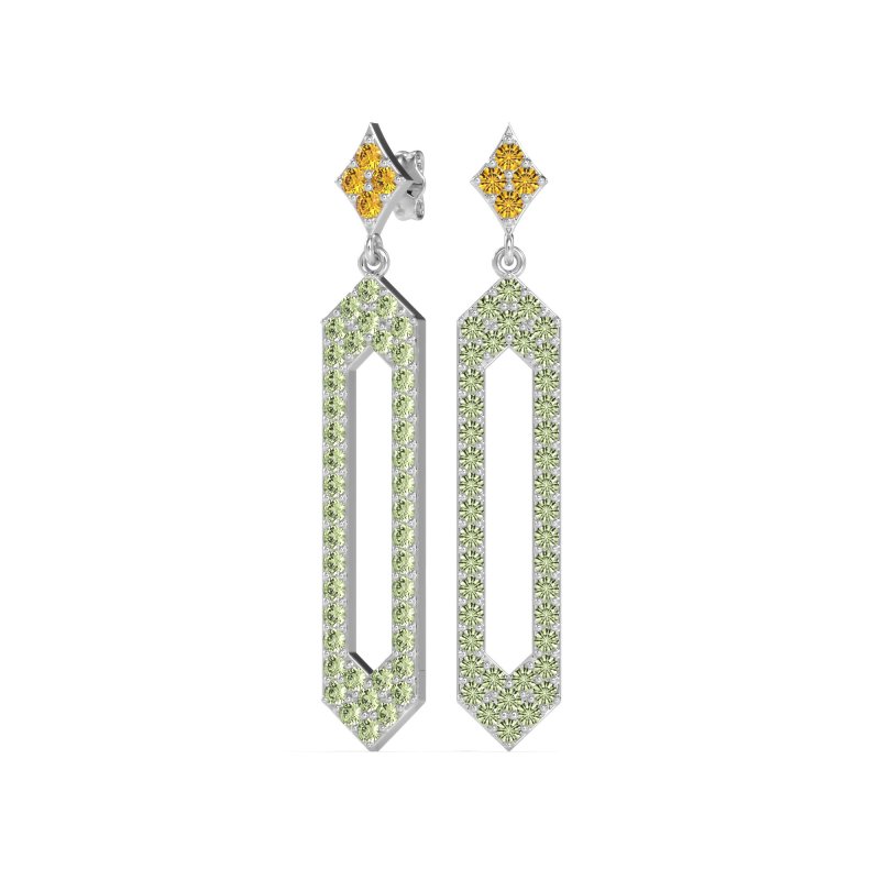 Paper Clip Dangling Drop Earrings