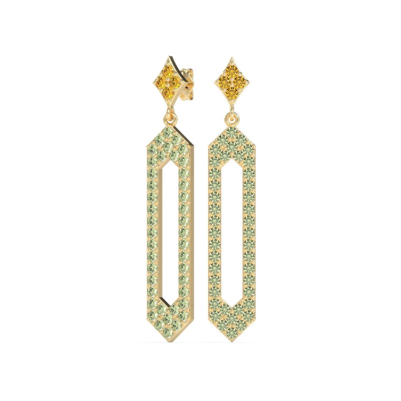 Paper Clip Dangling Drop Earrings