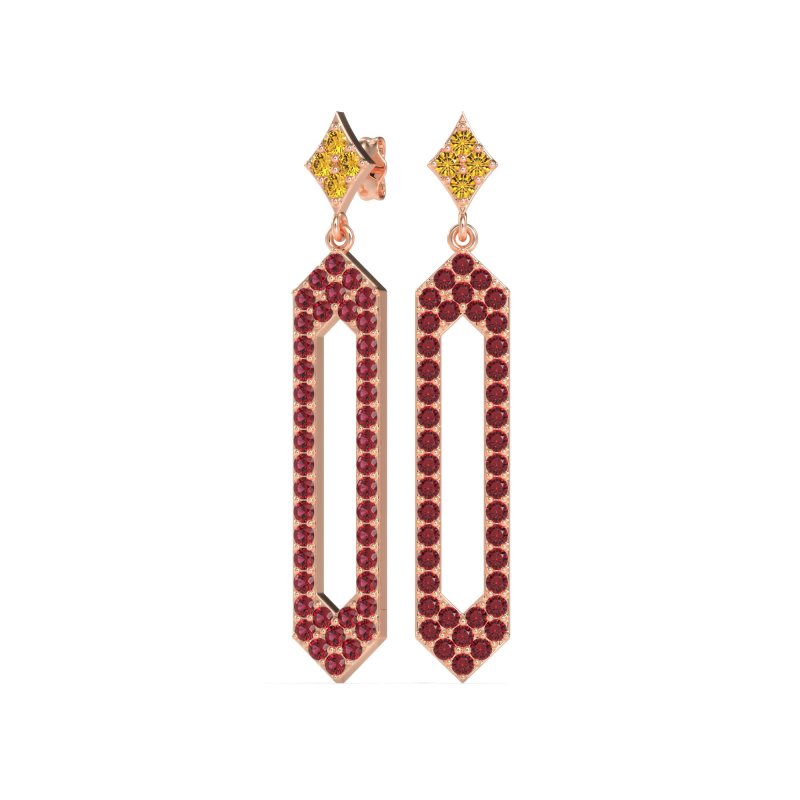 Paper Clip Dangling Drop Earrings