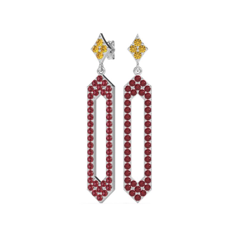 Paper Clip Dangling Drop Earrings