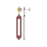 Paper Clip Dangling Drop Earrings