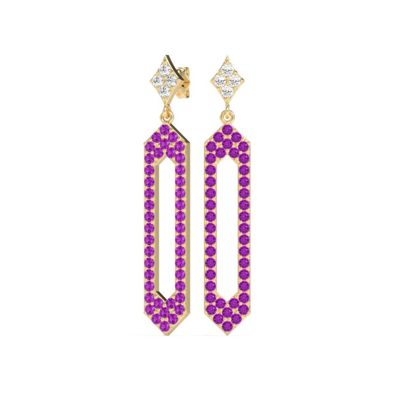 Paper Clip Dangling Drop Earrings