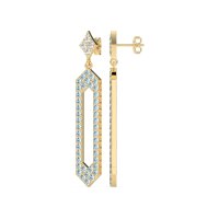 Paper Clip Dangling Drop Earrings