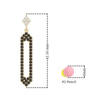 Paper Clip Dangling Drop Earrings