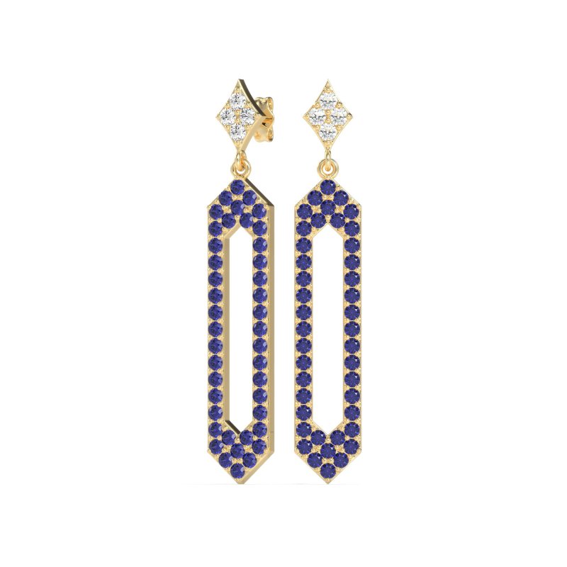 Paper Clip Dangling Drop Earrings