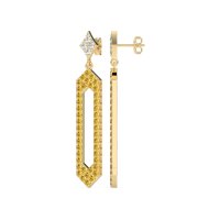 Paper Clip Dangling Drop Earrings