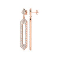 Paper Clip Dangling Drop Earrings