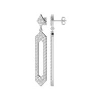 Paper Clip Dangling Drop Earrings