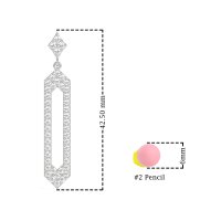 Paper Clip Dangling Drop Earrings